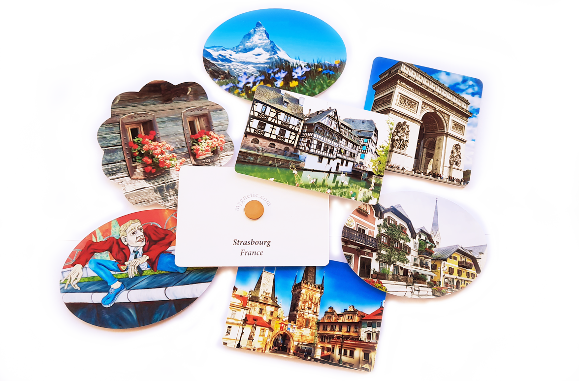 Examples of souvenir magnets